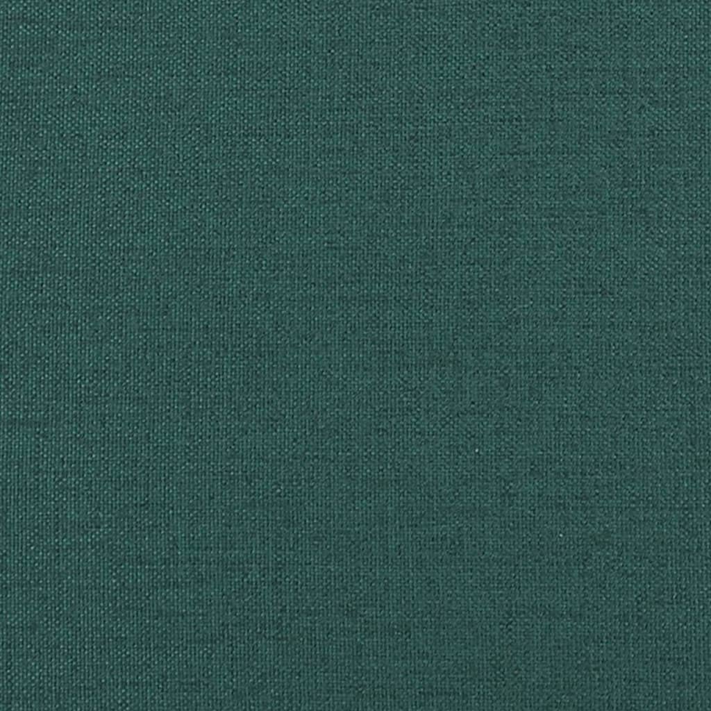 vidaXL Пейка, тъмнозелена, 110x76x80 см, текстил