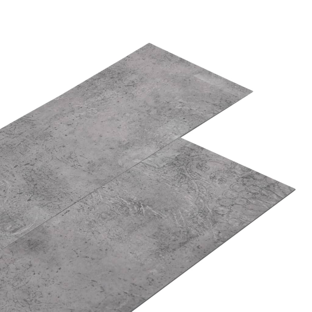 vidaXL Самозалепващи подови дъски от PVC 5,21 м² 2 мм циментовокафяви