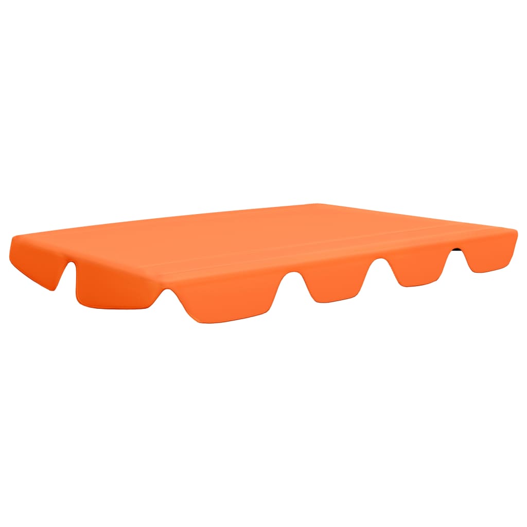 vidaXL Резервен сенник за градинска люлка, оранжев, 150/130x105/70 см