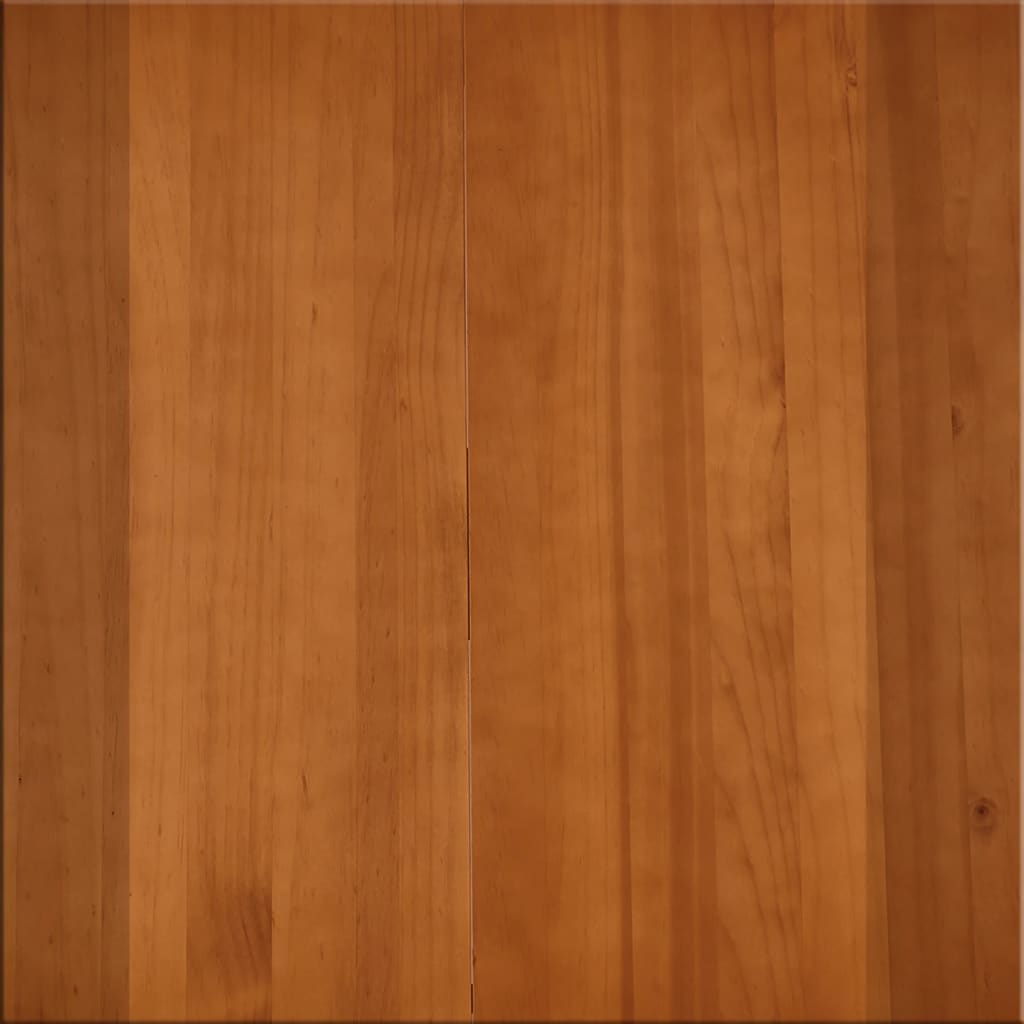 vidaXL Трапезна маса, бяло и кафяво, 180x90x73 см, борова дървесина