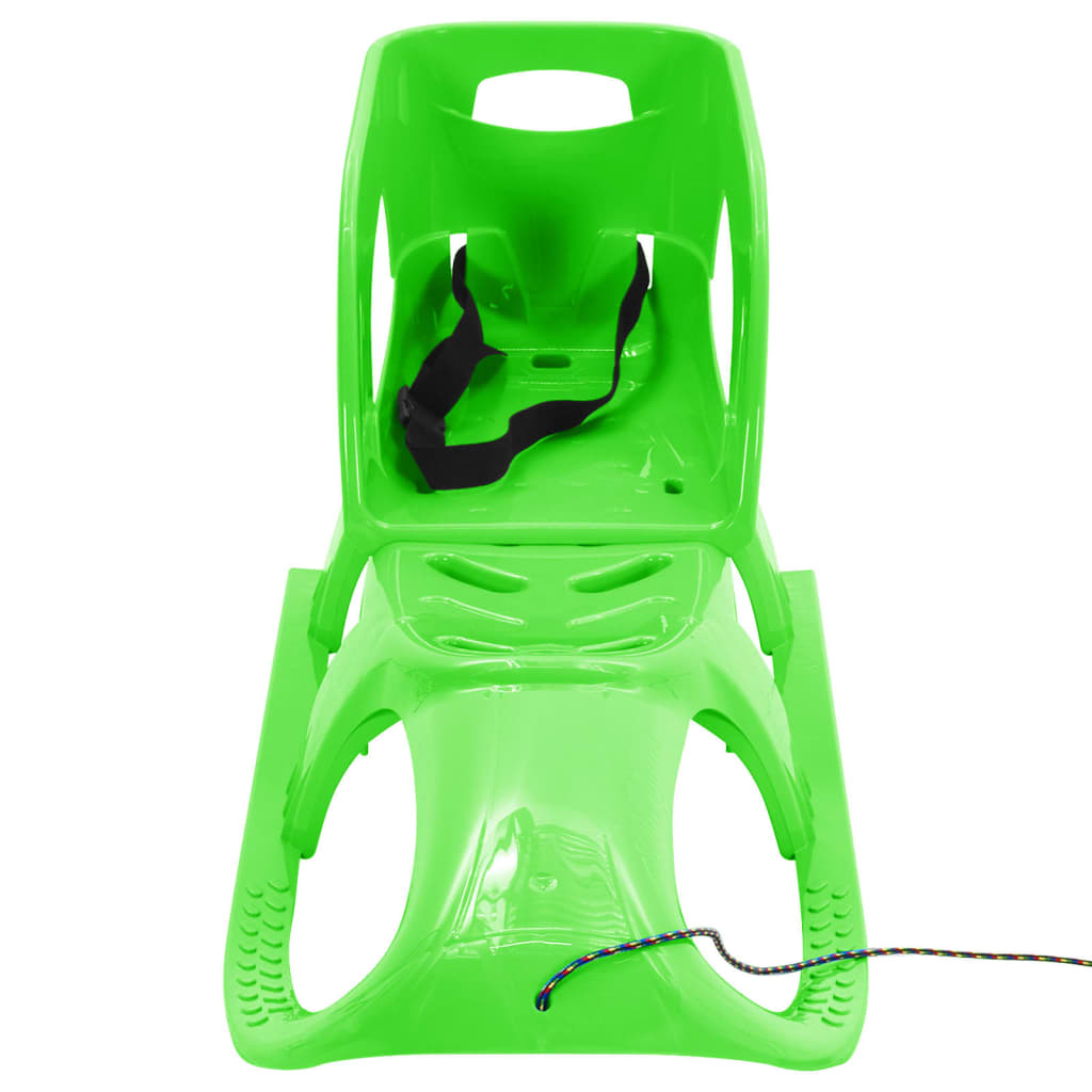 vidaXL Шейна със седалка зелена 102,5x40x23 см полипропилен