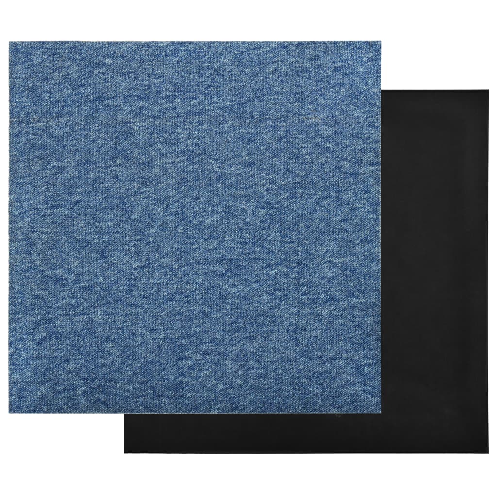 vidaXL Килимни плочки за под, 20 бр, 5 м², 50x50 см, сини