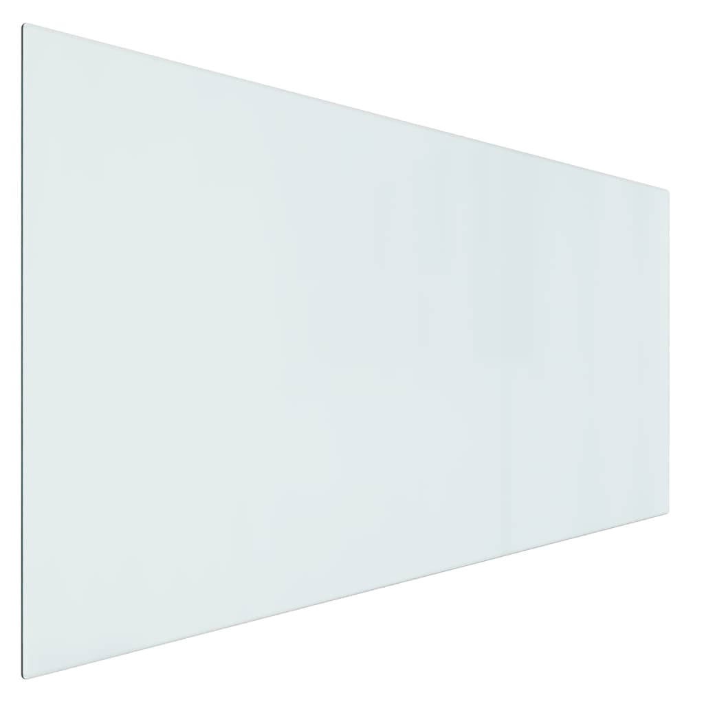 vidaXL Стъклена подложка за камина, правоъгълна, 120x60 см