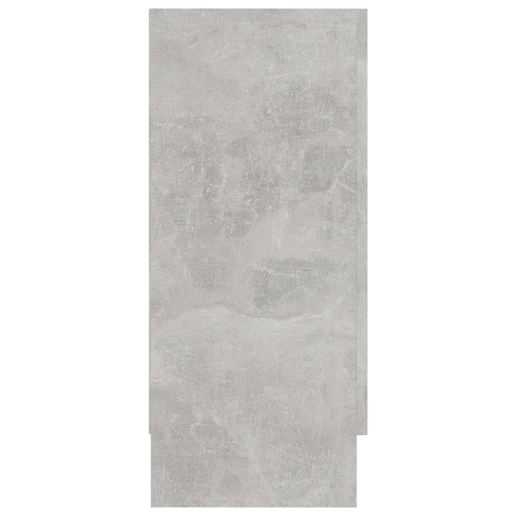 vidaXL Бюфет, бетонно сив, 120x30,5x70 см, ПДЧ
