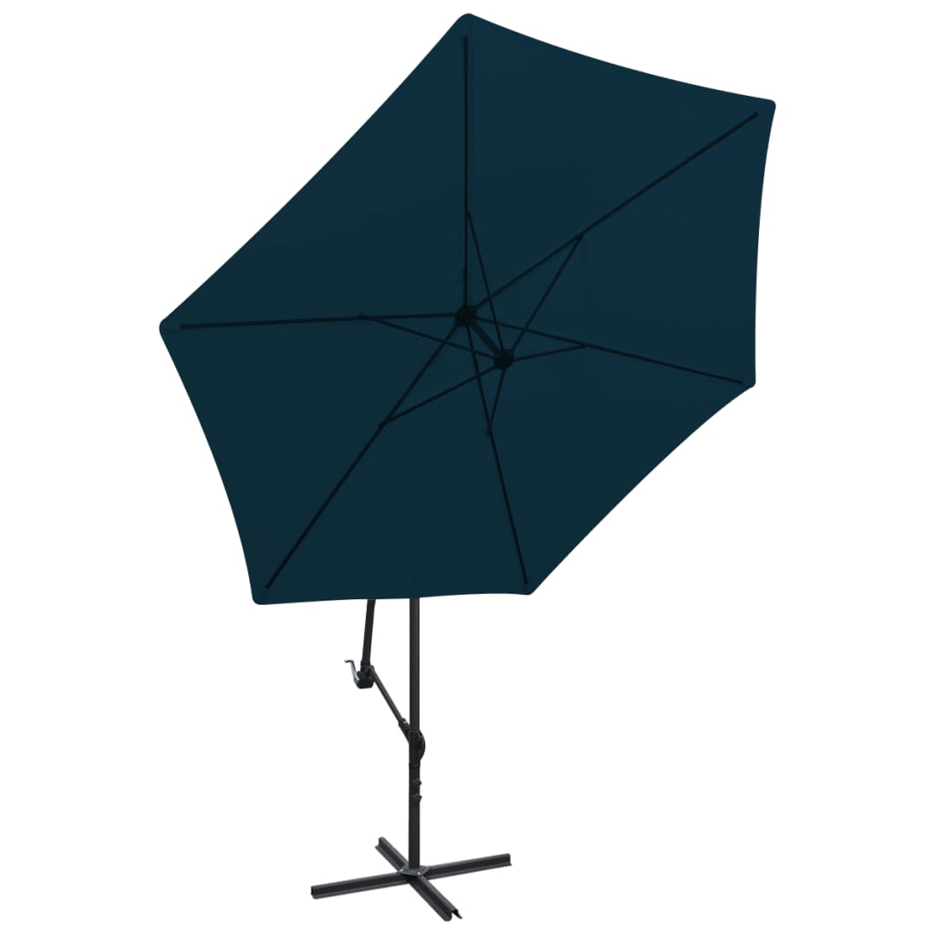vidaXL Свободновисящ чадър за слънце, 3 м, син