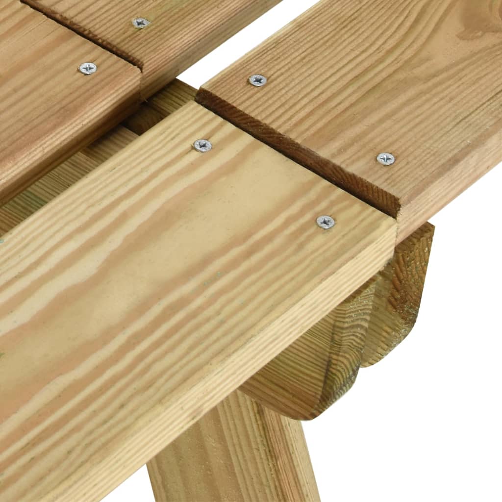 vidaXL Градинска пейка, 110 см, импрегнирана борова дървесина