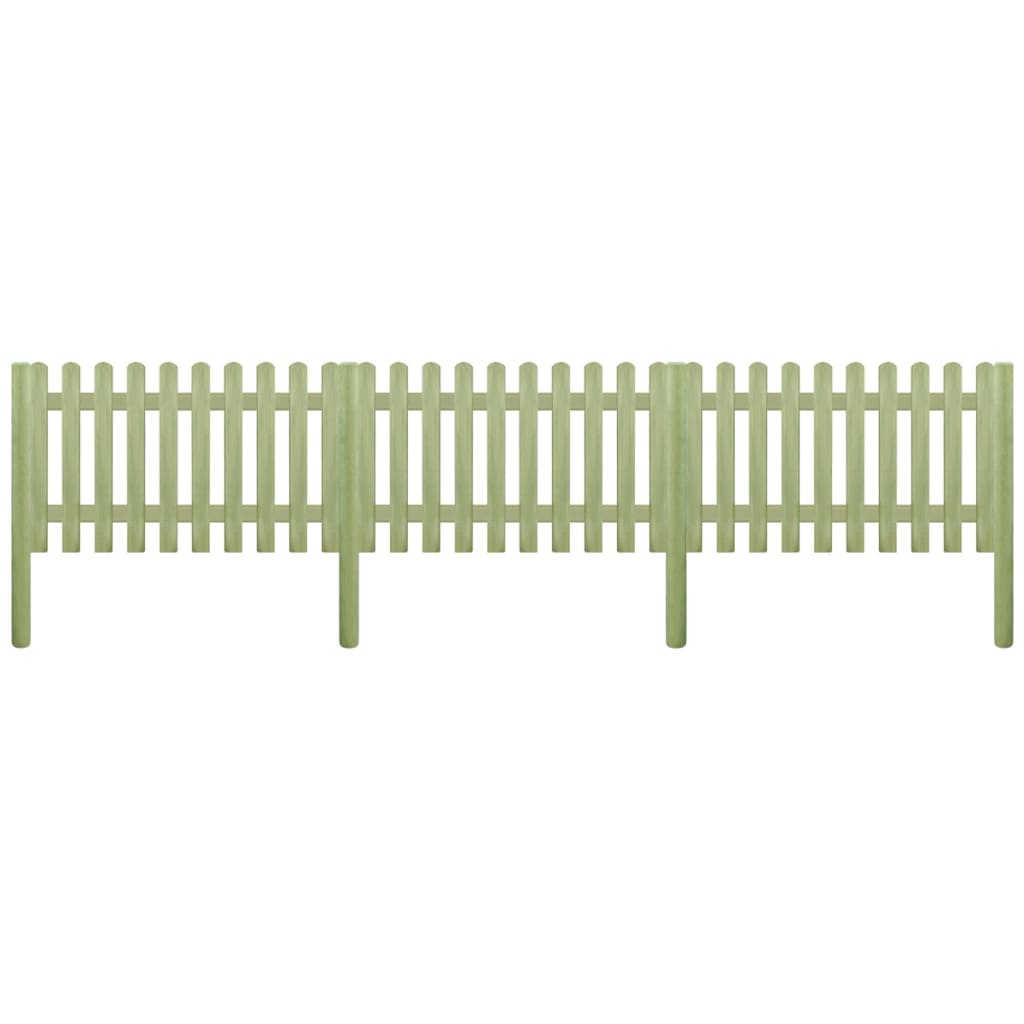 vidaXL Решетъчна ограда, импрегниран бор, 5,1 м, 150 см, 6/9 см