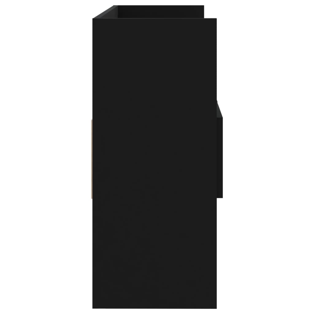 vidaXL Бюфет, черен, 105x30x70 см, ПДЧ