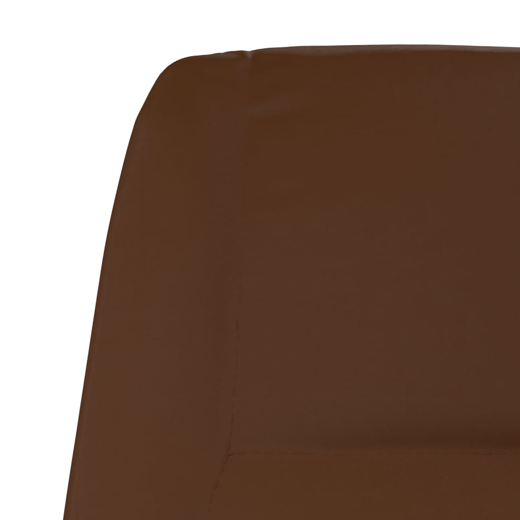 vidaXL Релакс стол, лъскаво кафяво, изкуствена кожа
