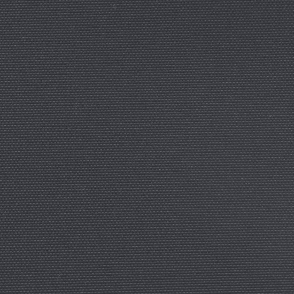 vidaXL Прибираща се странична тента, черна, 220x1000 см