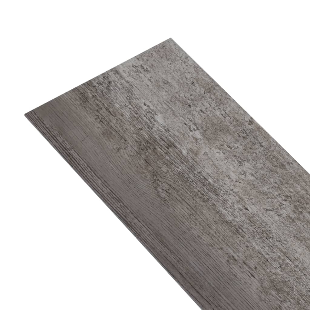vidaXL Несамозалепващи PVC подови дъски 4,46 м² 3 мм дърво на ивици
