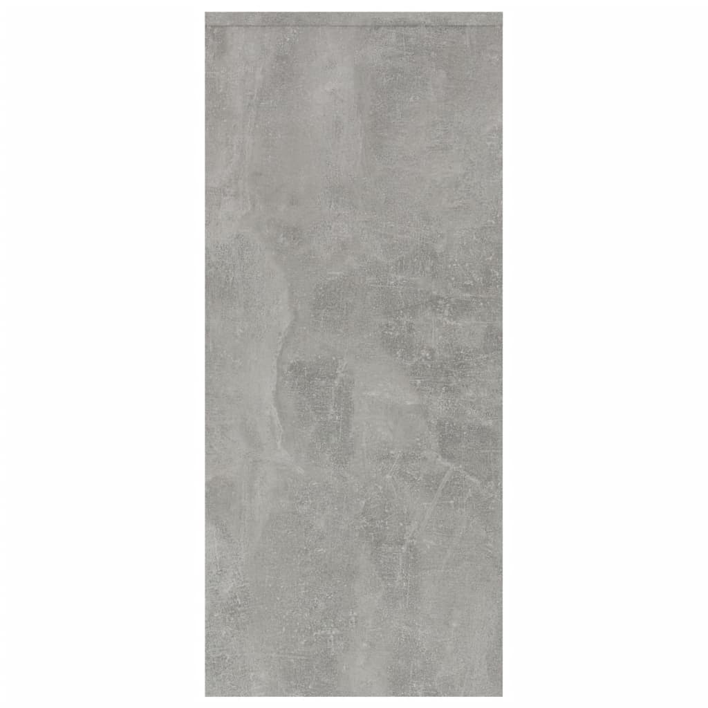 vidaXL Бюфет, бетонно сив, 102x33x75 см, ПДЧ