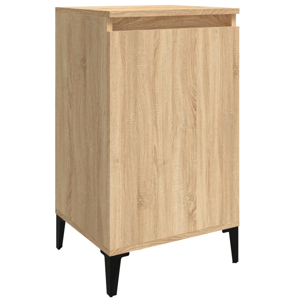 vidaXL Нощни шкафчета, 2 бр, сонома дъб, 40x35x70 см, инженерно дърво