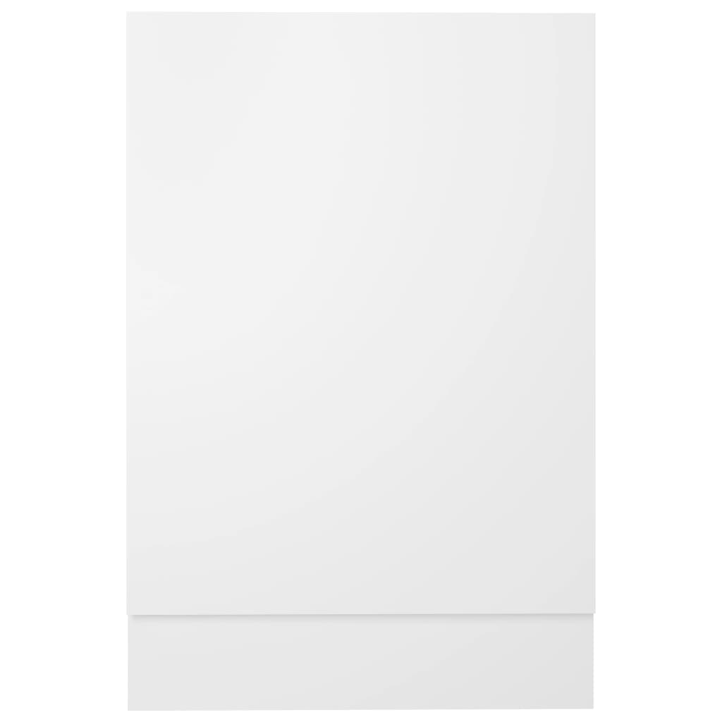 vidaXL Панел за съдомиялна машина, бял, 45x3x67 см, ПДЧ