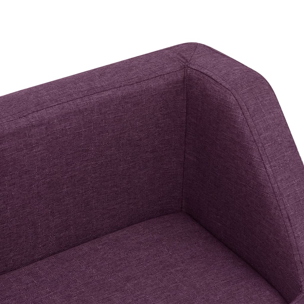 vidaXL Кучешки диван, бордо, 60x37x39 см, лен