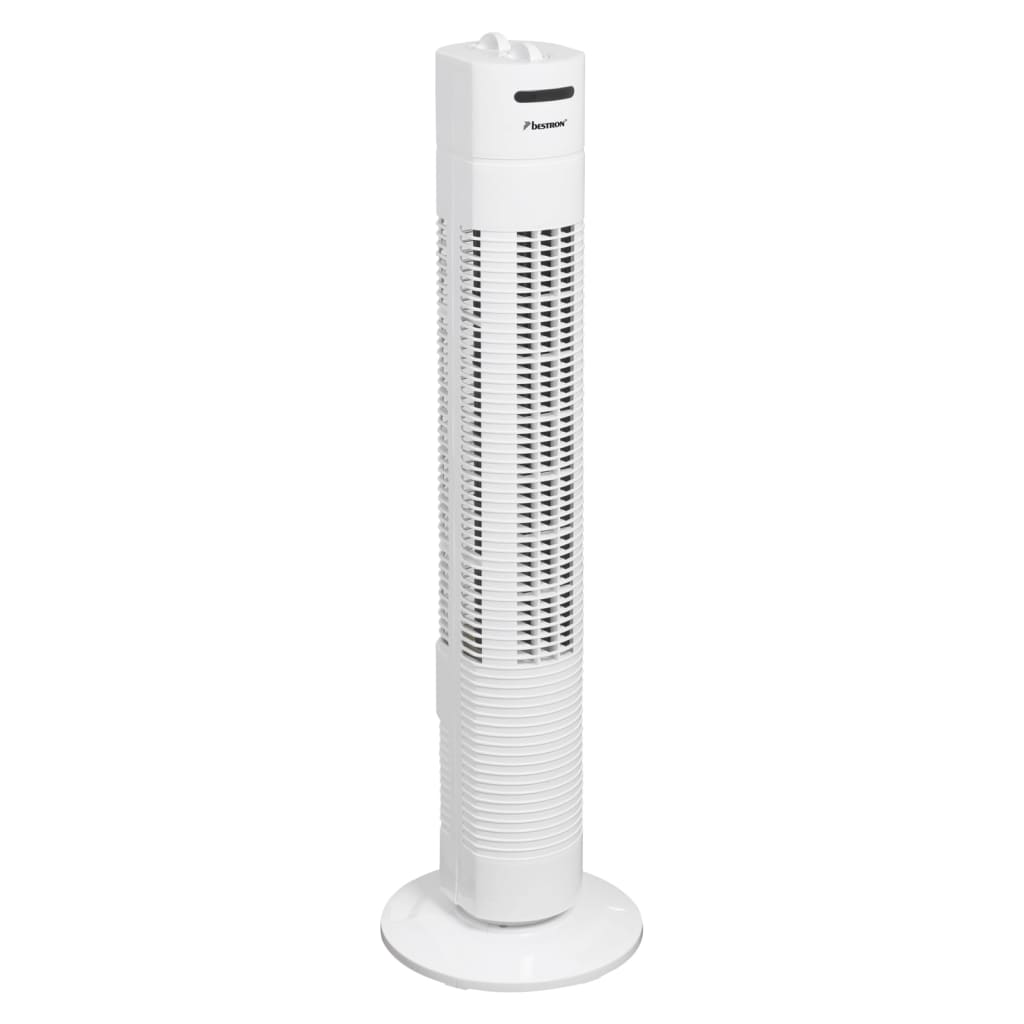 Bestron Колонен вентилатор с таймер 80 см 35 W бял AFT760W