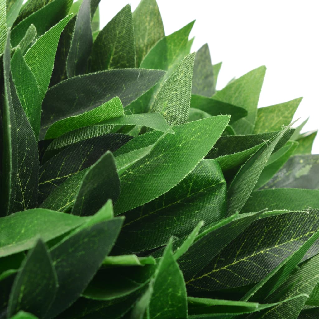 vidaXL Изкуствено растение лавър със саксия, зелено, 130 см
