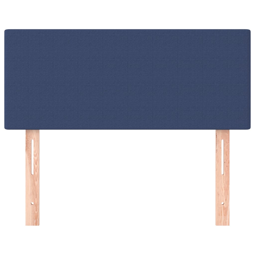 vidaXL Горна табла за легло, синя,100x5x78/88 см, плат