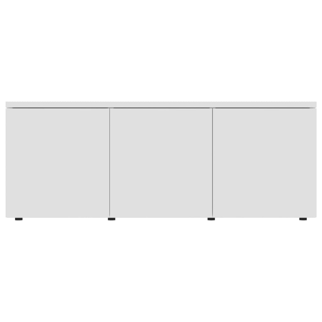 vidaXL ТВ шкаф, бял, 80x34x30 см, ПДЧ