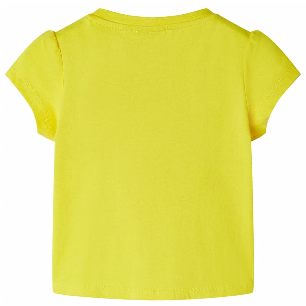Детска тениска, жълта, 92