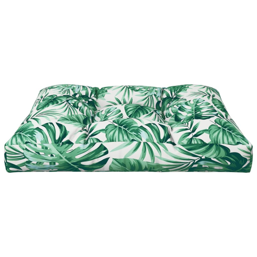 vidaXL Палетна възглавница, на листа, 80x80x12 см, текстил