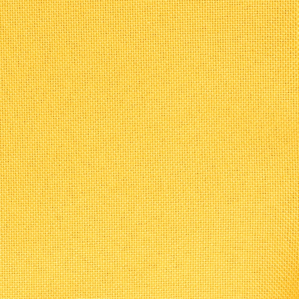 vidaXL Люлеещ се стол с табуретка, горчица жълто, текстил