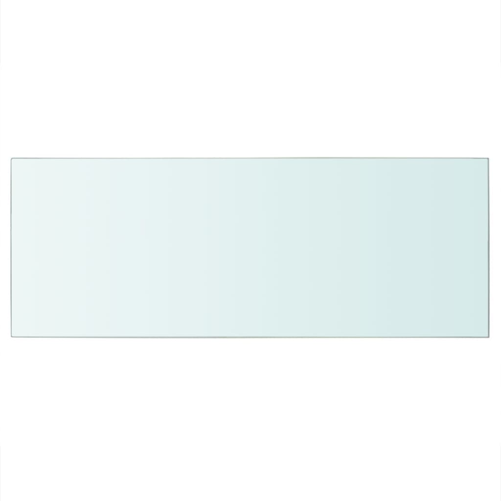 vidaXL Плоча за рафт, прозрачно стъкло, 60 x 25 см