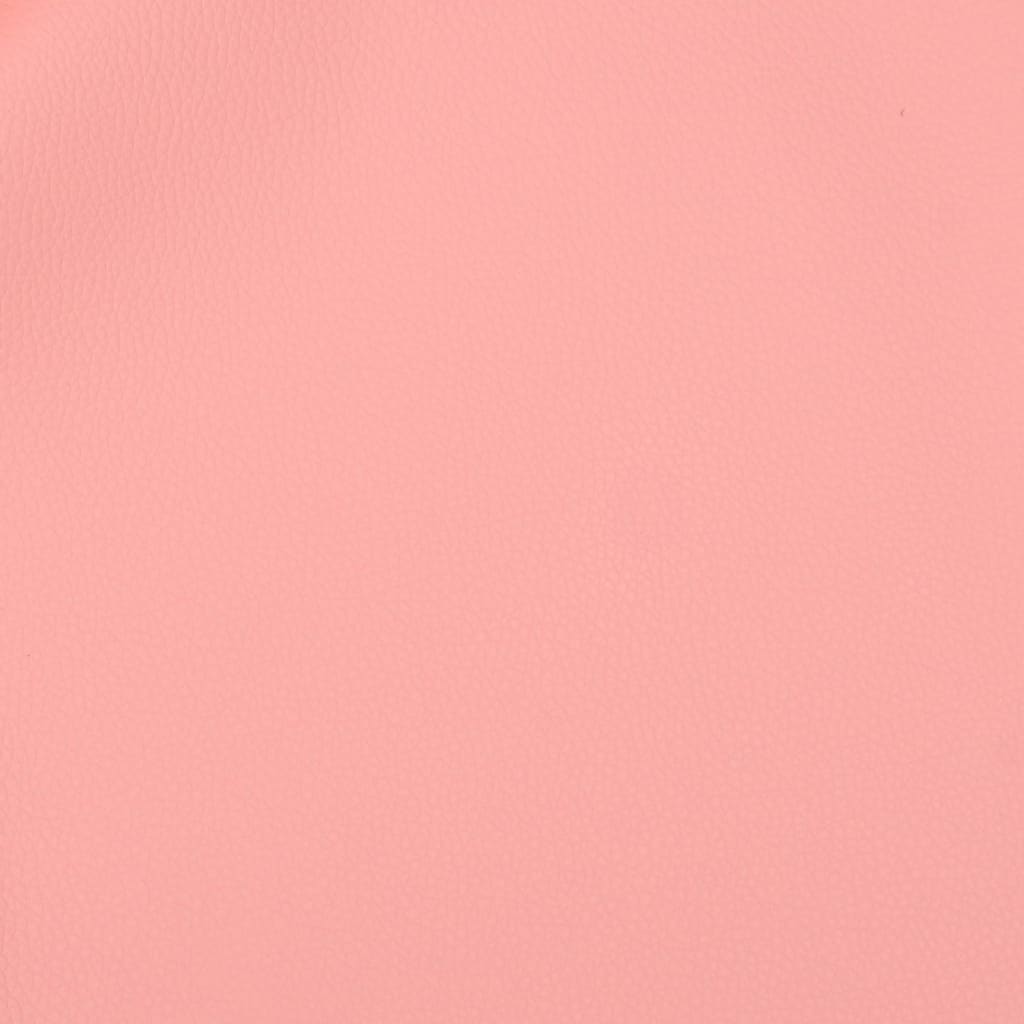vidaXL Масажен гейминг стол с подложка бяло/розово изкуствена кожа