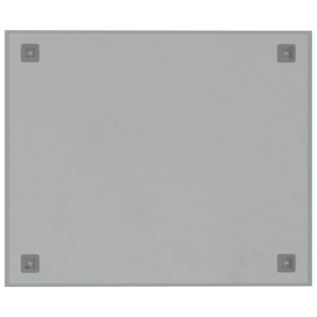 vidaXL Магнитна дъска за стена, бяла, 60x50 см, закалено стъкло