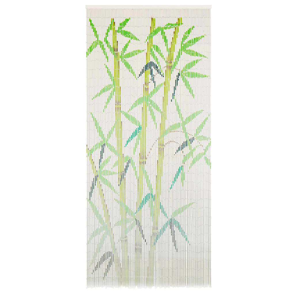 vidaXL Завеса за врата против насекоми, бамбук, 90x200 cм