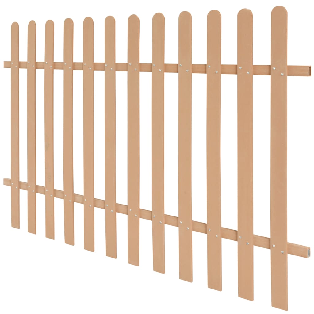 vidaXL Дъсчена ограда, WPC, 200x120 см