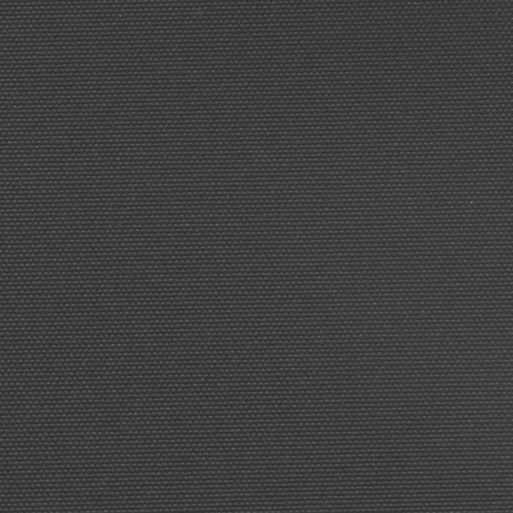 vidaXL Прибираща се странична тента, черна, 220x600 см