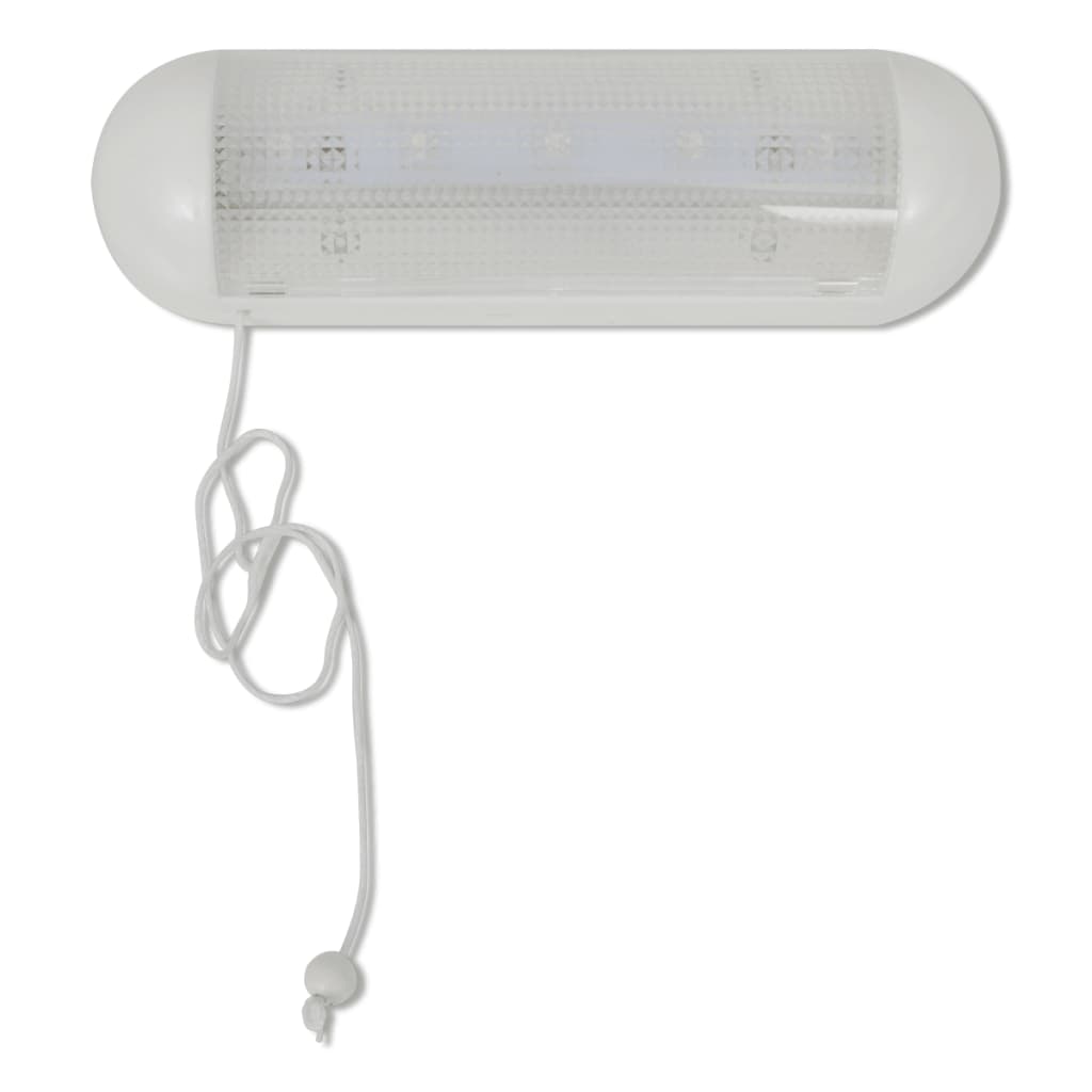 Соларна LED лампа за стена, бяла