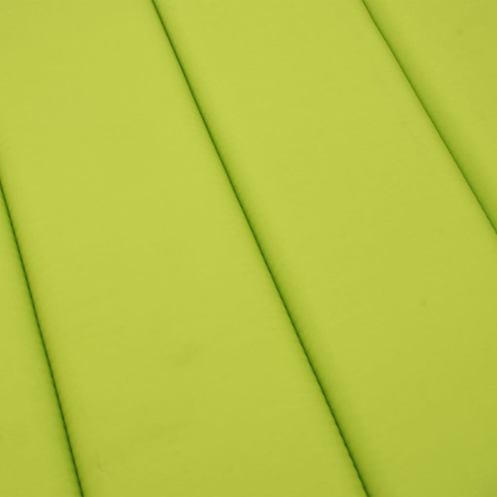 vidaXL Шалте за шезлонг, яркозелено, 186x58x3 см, Оксфорд плат
