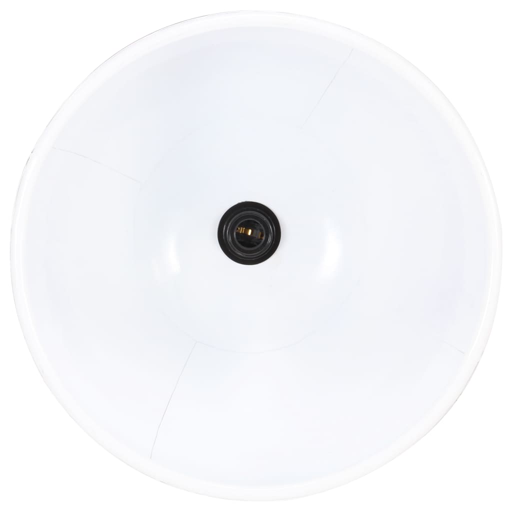 vidaXL Индустриална пенделна лампа 25 W бяла кръгла 40 см E27