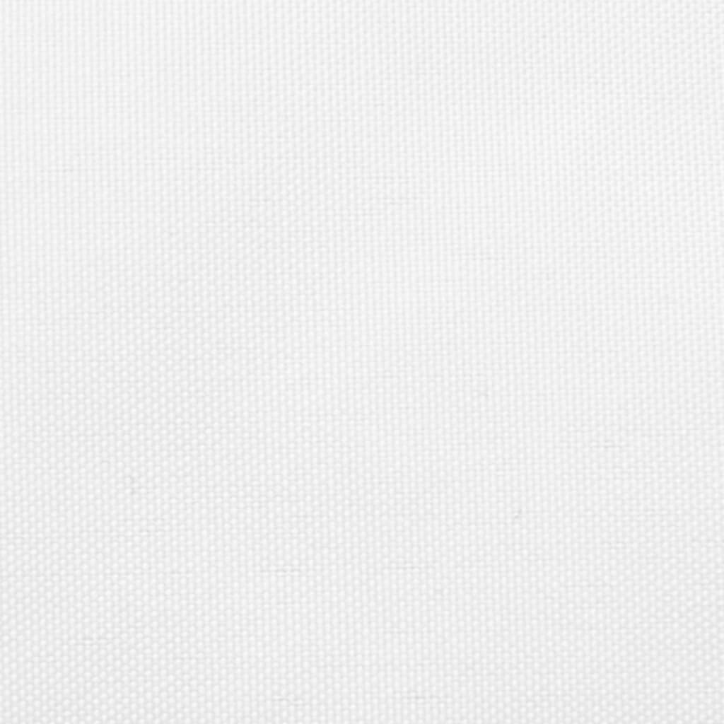 vidaXL Платно-сенник, Оксфорд плат, триъгълно, 4x5x6,4 м, бяло