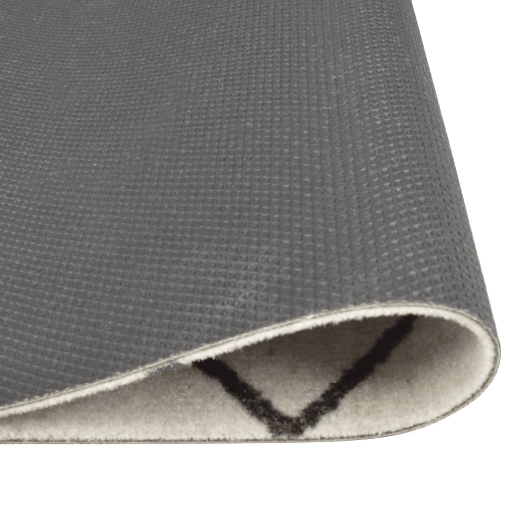 vidaXL Кухненско килимче, миещо, квадрати, 45x150 см, кадифе