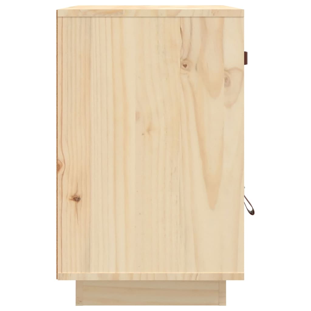 vidaXL Нощни шкафчета, 2 бр, 40x34x55 см, борово дърво масив