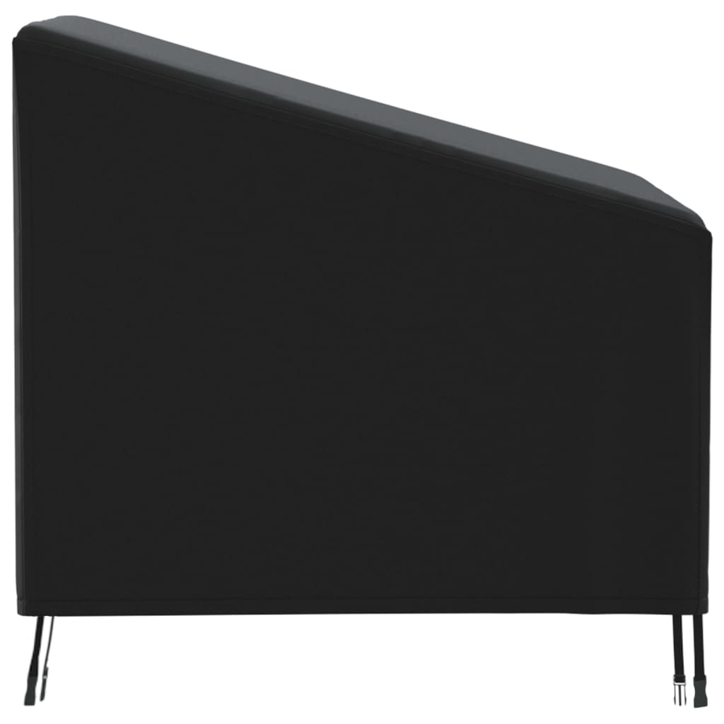 vidaXL Покривало за градински стол черно 90x90x50/75 см 420D Оксфорд