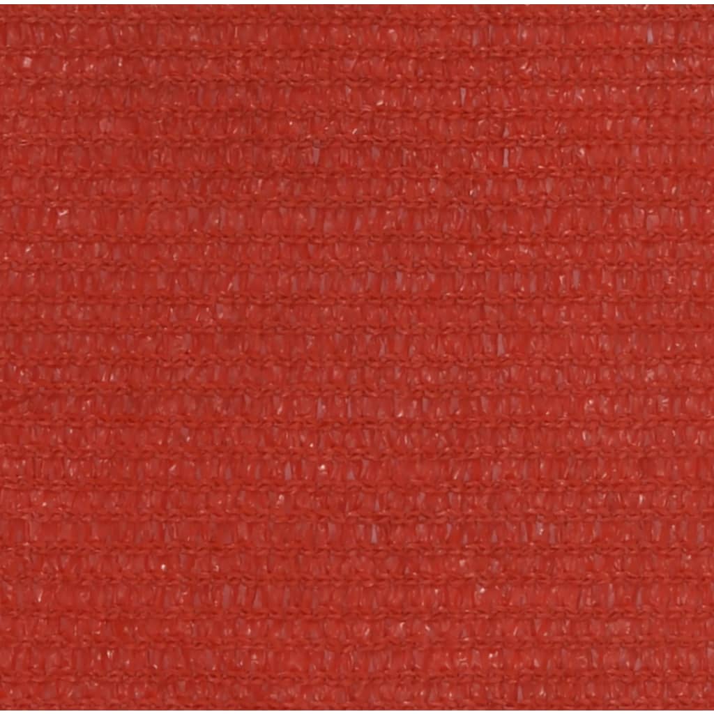 vidaXL Платно-сенник, 160 г/м², червено, 4/5x3 м, HDPE