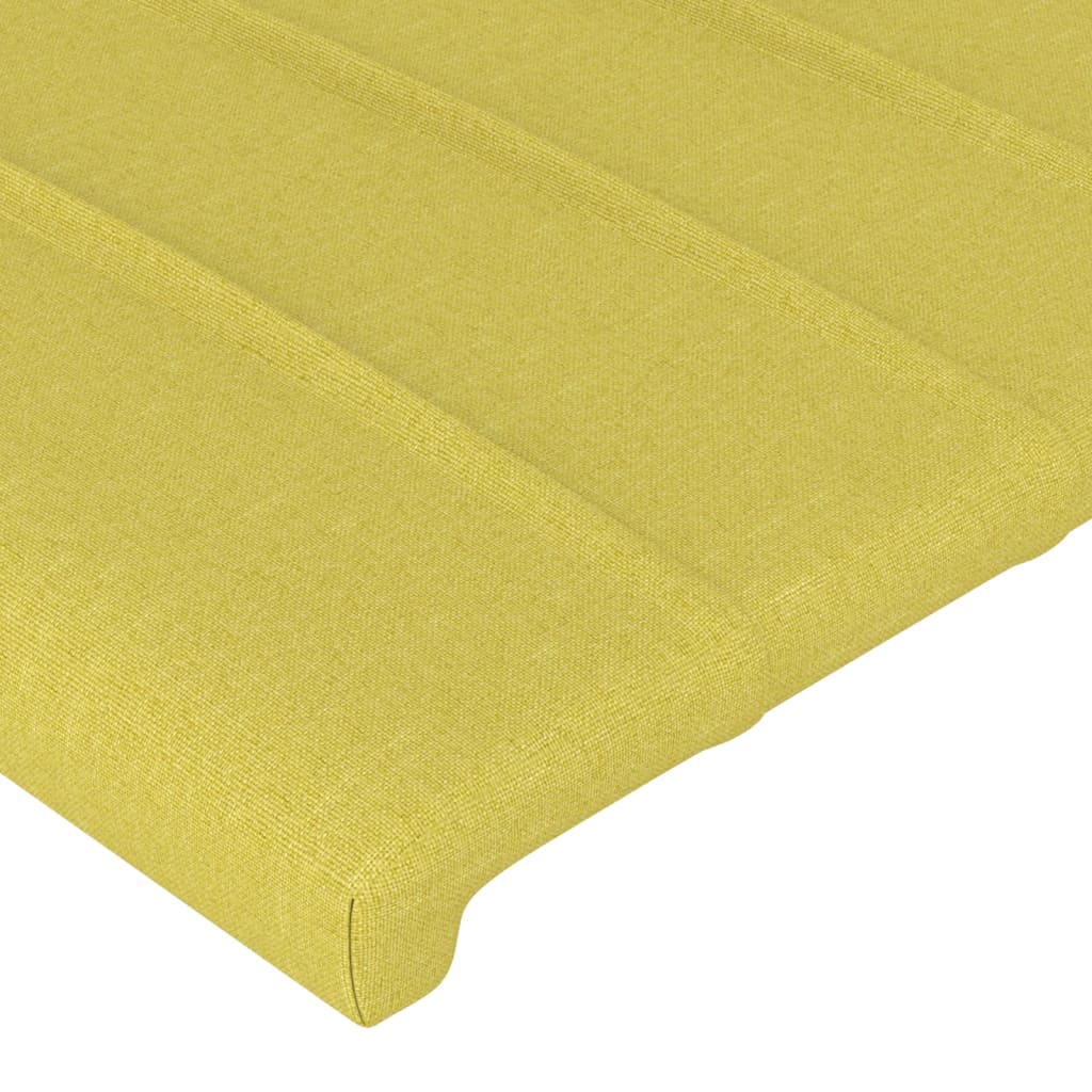 vidaXL Горна табла за легло, зелена, 83x16x78/88 см, плат