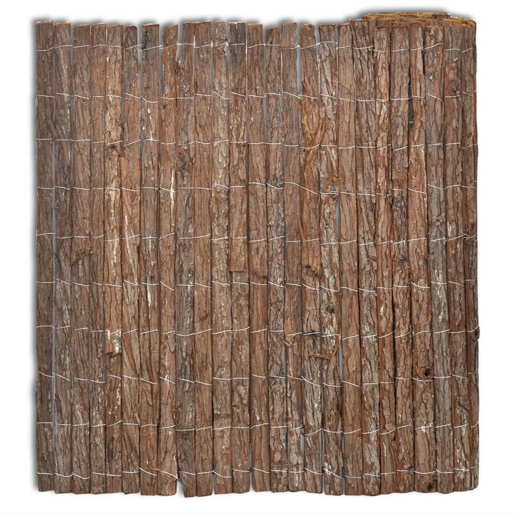 vidaXL Ограда от дървесна кора, 400x100 см