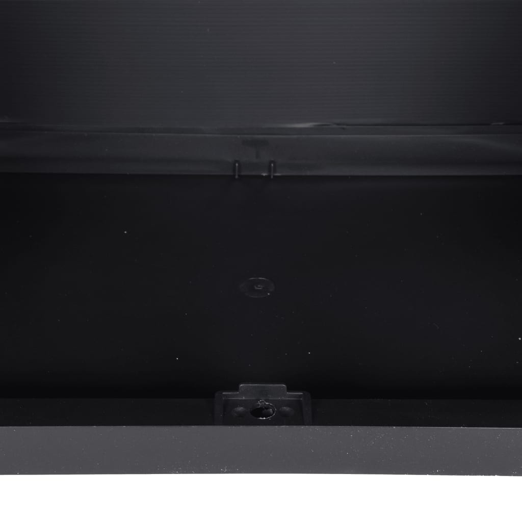 vidaXL Външен шкаф за съхранение, черен, 65x37x165 см, PP