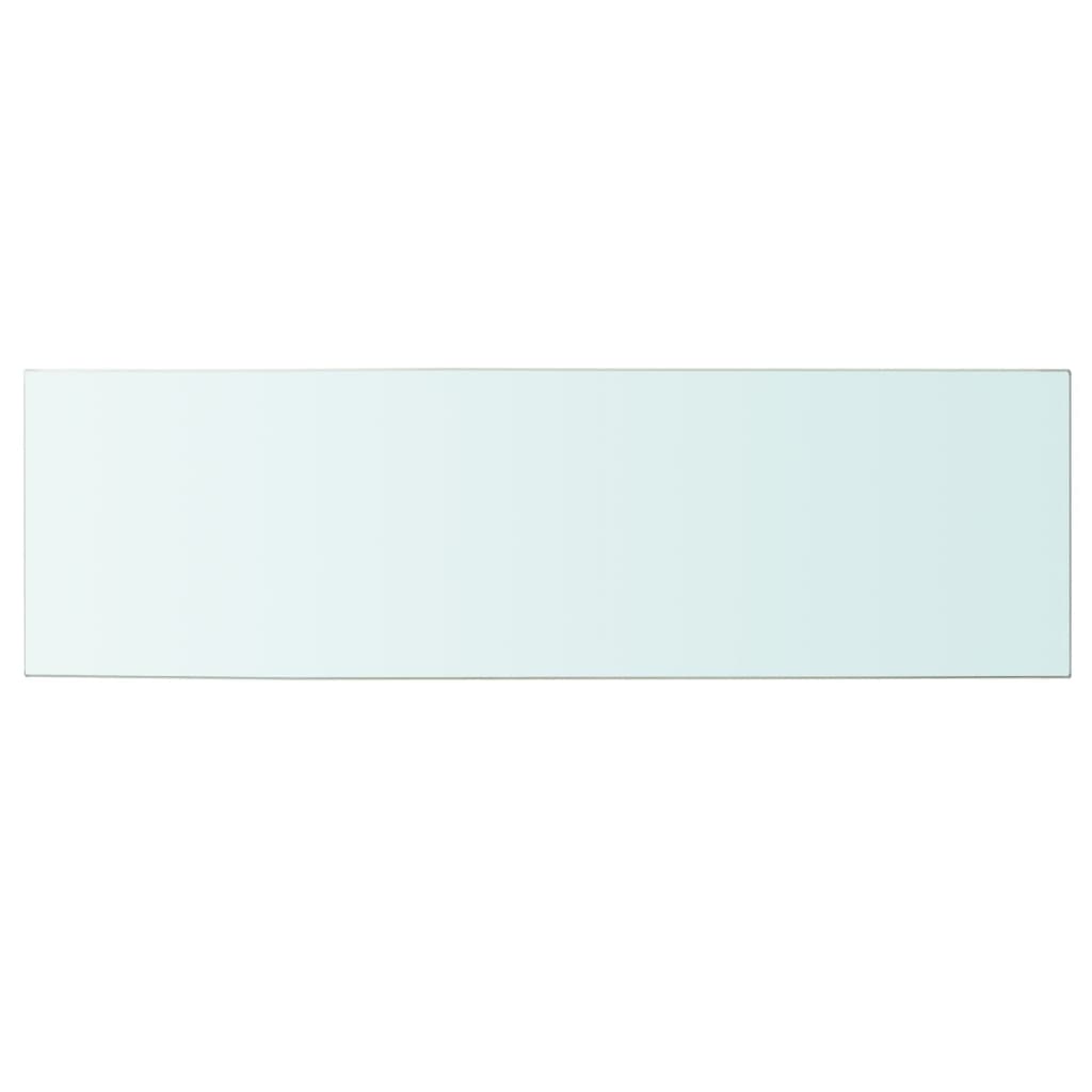 vidaXL Рафтове, 2 бр, панели прозрачно стъкло, 100x30 см