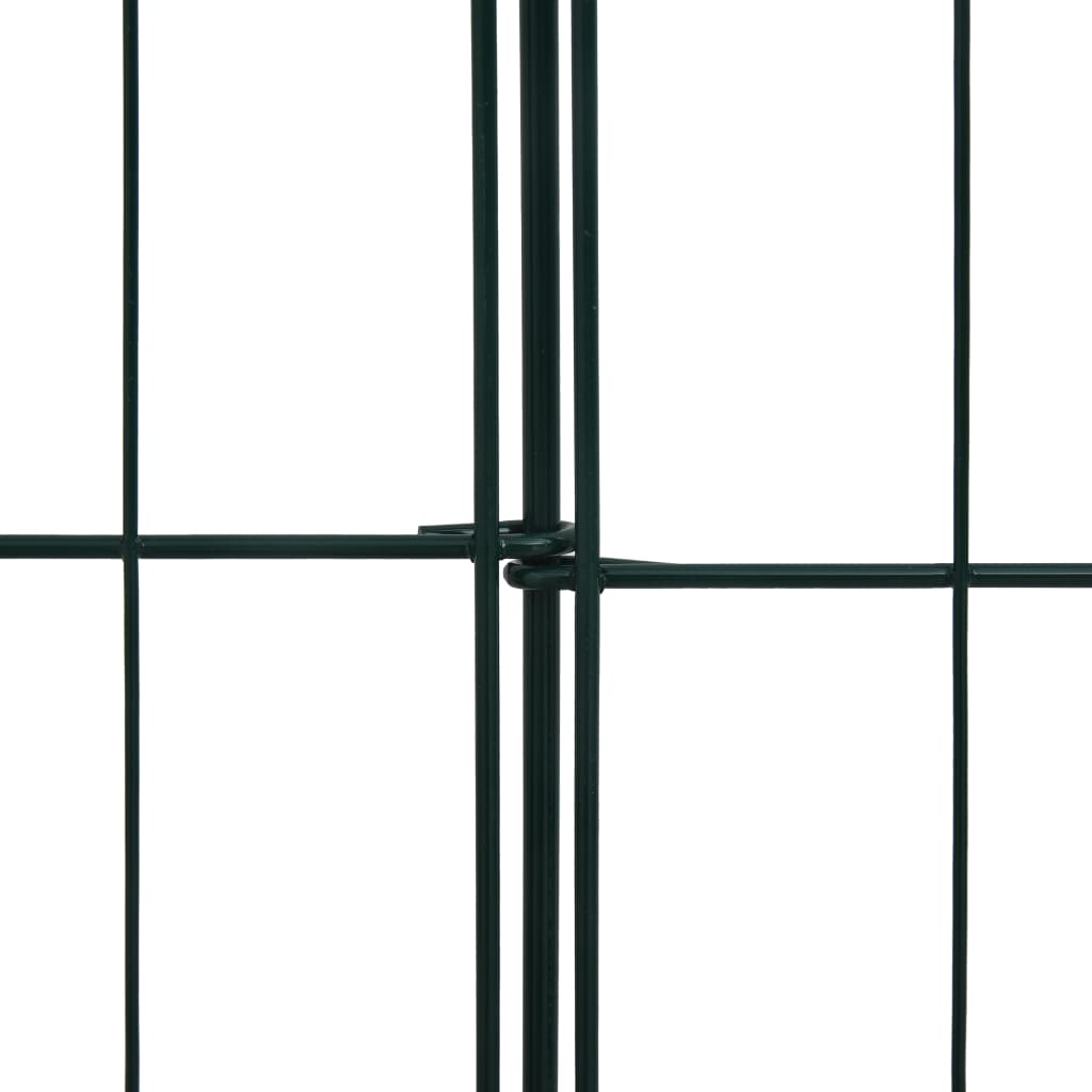 vidaXL Комплект градински огради 99,6x79,8 см зелен