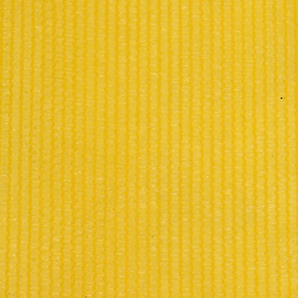 vidaXL Външна роло щора, 100x140 см, жълта, HDPE