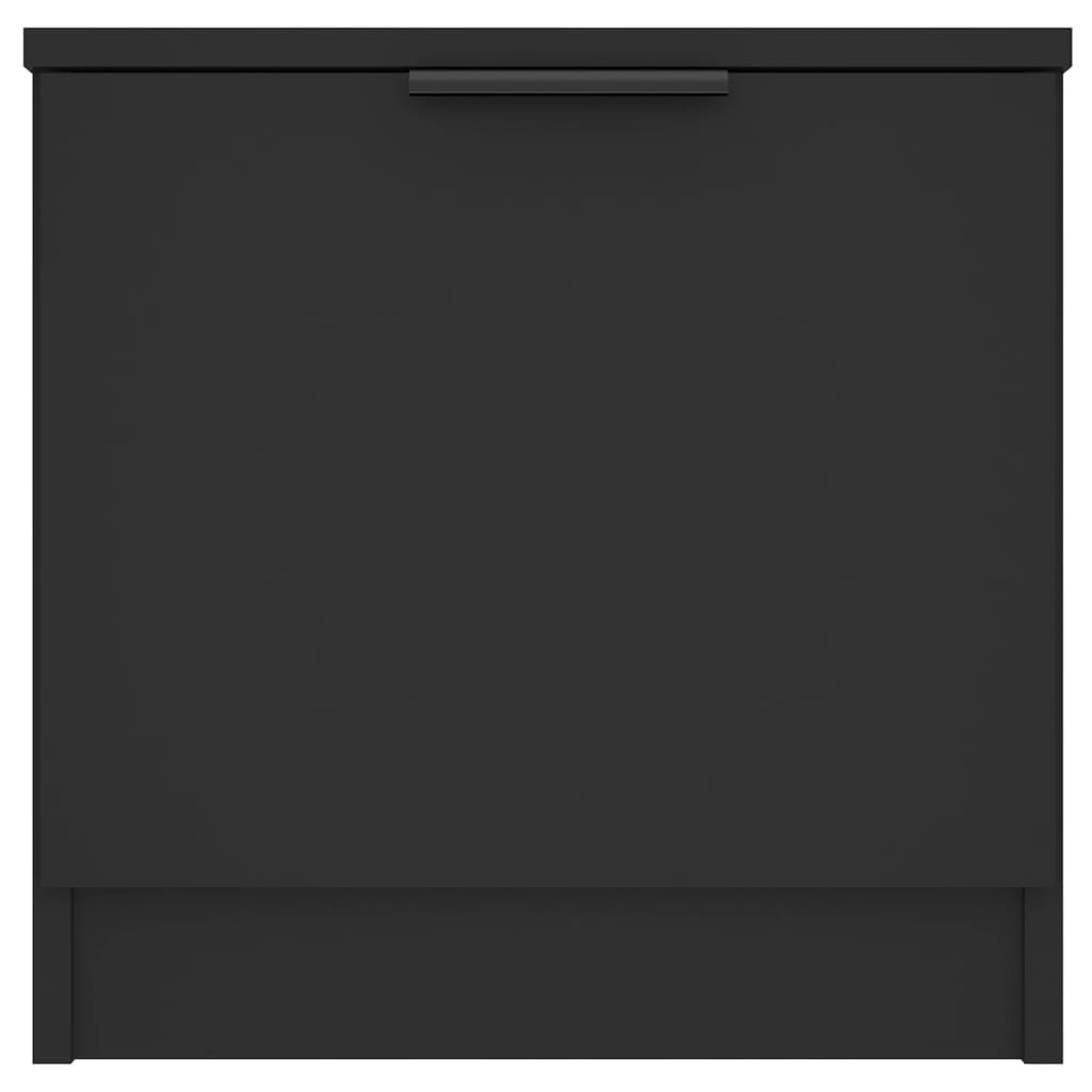 vidaXL Нощни шкафчета, 2 бр, черни, 40x39x40 см