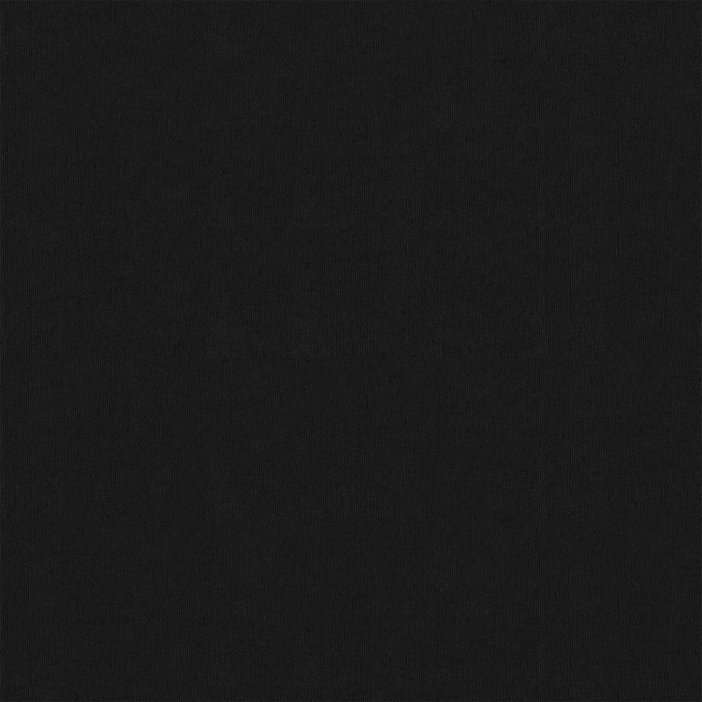 vidaXL Балконски параван, черен, 120x600 см, плат оксфорд
