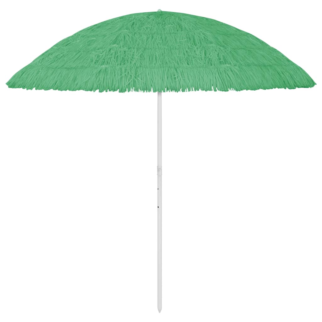 vidaXL Плажен чадър Hawaii зелен 300 см