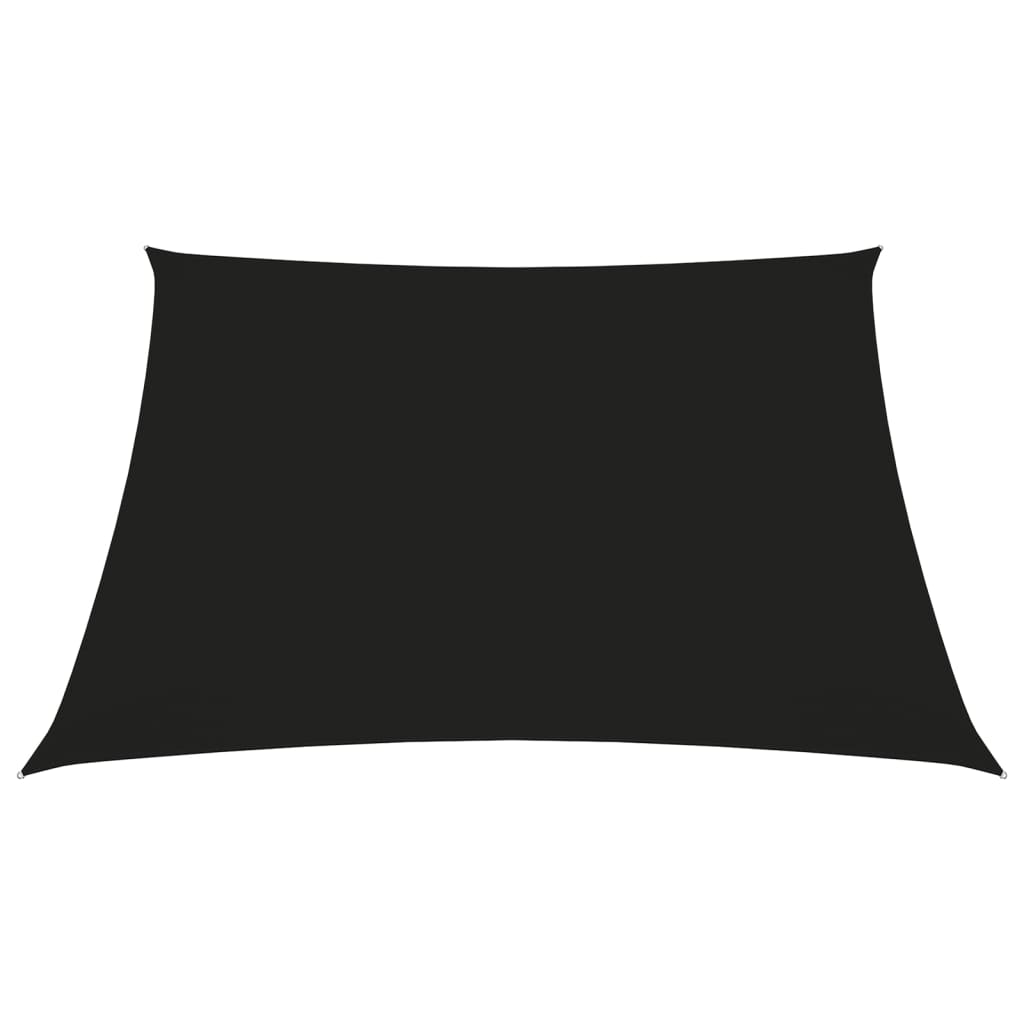vidaXL Платно-сенник, Оксфорд плат, квадратно, 3x3 м, черно